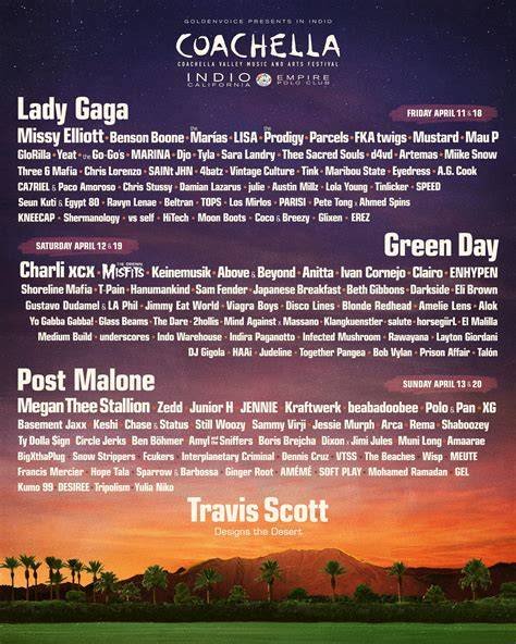 bokEp inNdoOnesiaA colmekK Artist Lineup Coachella nasal untuk pemain slow life tepat image 1