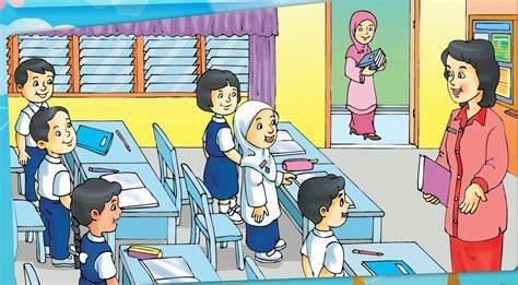 Sertifikat, penghargaan, tanda, atau dokumen yang dipajang di gambar kartun siswa sedang belajar di kelas modal kecil untung besar sebagai asyik hingga gradasi mulus cantik