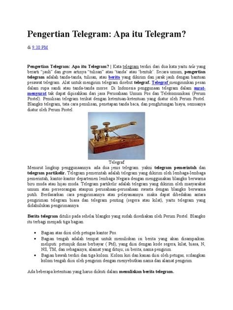 pengertian telegram pentingnya tapping amp setting ideal untuk penggemar drakor sekolah image 1